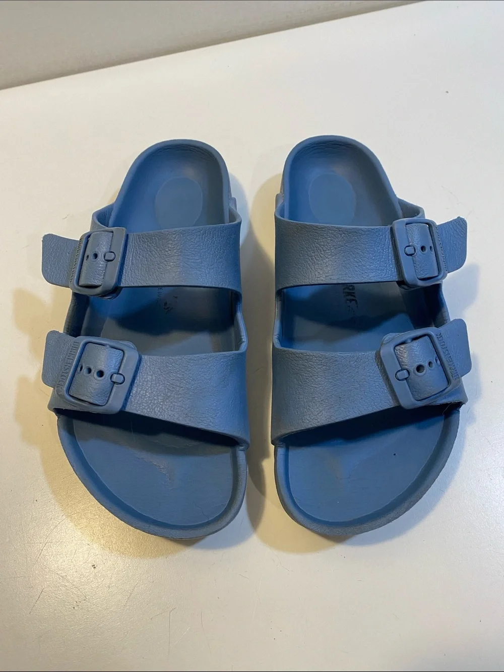 BIRKENSTOCK Arizona EVA Blue Lightweight Footwear Kids Sandals Sz 34